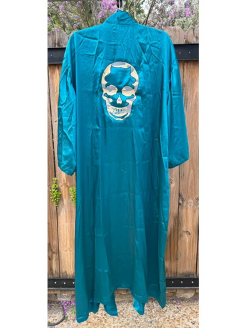 Unisex- Teal -Skull 💀 Robe -from Life Bazaar -NWT